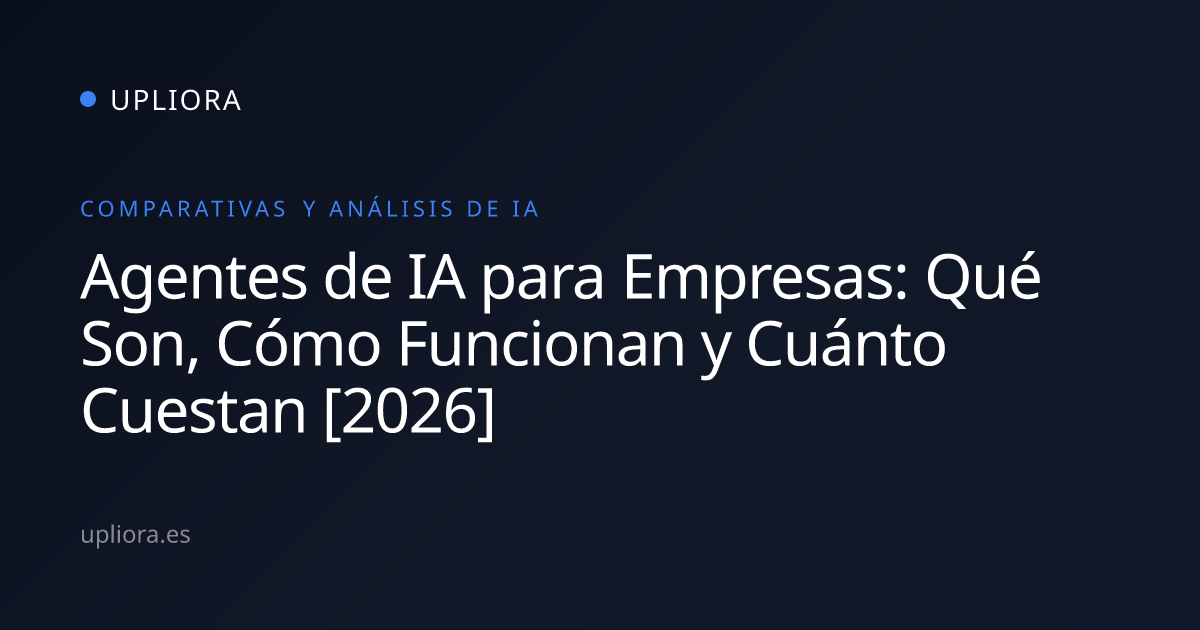 Agentes de IA para Empresas: Qué Son, Cómo Funcionan y Cuánto Cuestan ...