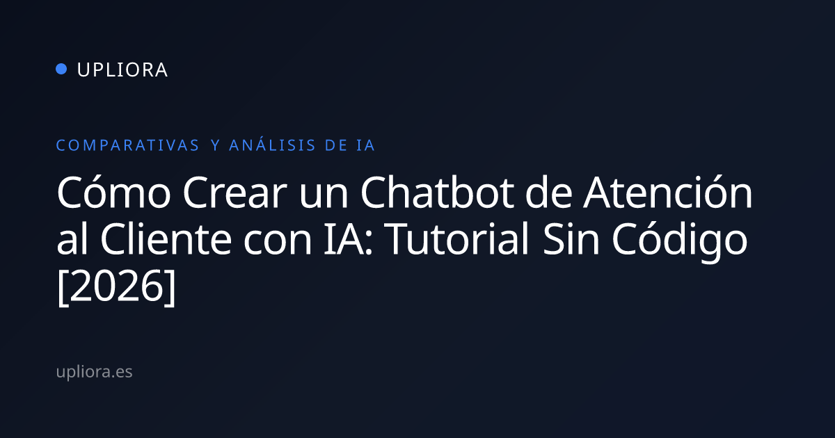 Cómo Crear un Chatbot de Atención al Cliente con IA: Tutorial Sin ...