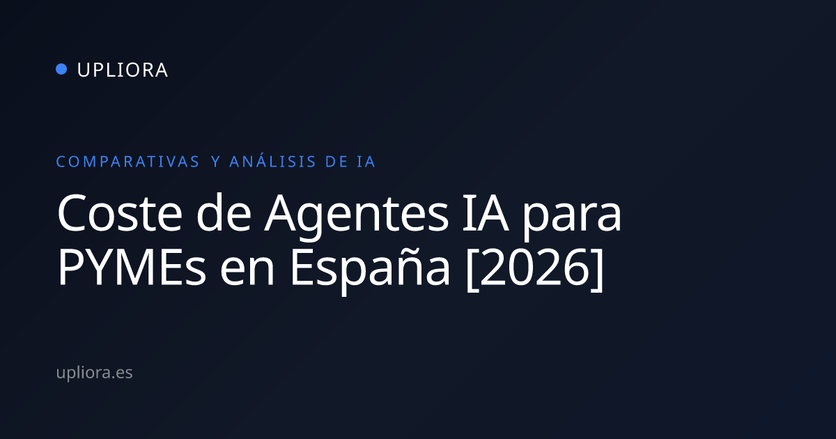 Coste de Agentes IA para PYMEs en España [2026] | Upliora