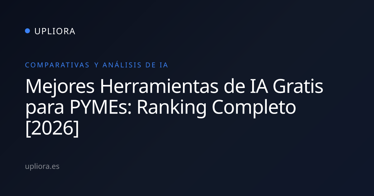 Mejores Herramientas de IA Gratis para PYMEs: Ranking Completo [2026 ...